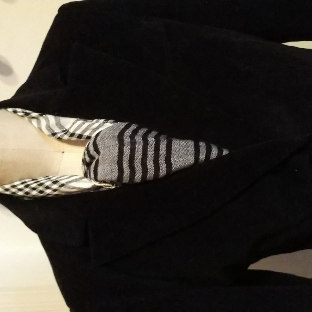 #3 Fitted BLACK Corduroy Blazer, Nearly New!